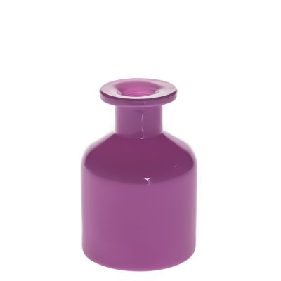 Unique Round Purple 80ml Perfume Bottle Fragrance Reed Diffuser Bottle Glass