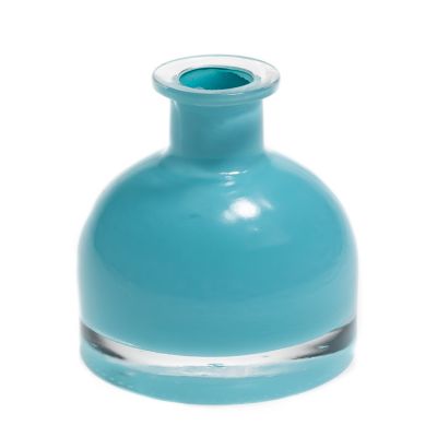 Blue 90ml half ball shape essential oil Bottle diffuser aroma glass bottle for aromatherapy 