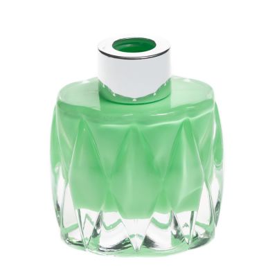 Factory glass perfume bottle 80ml toilet fragrance bottle empty flower reed diffuser glass bottle 