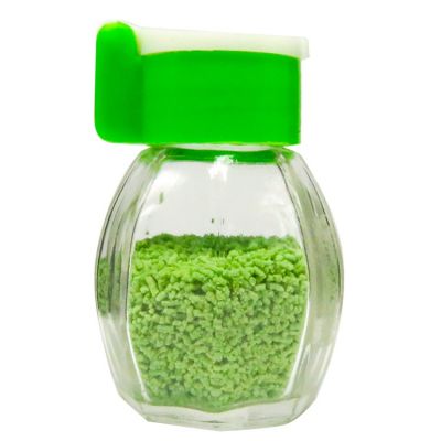 Custom Glass Spice Jar with Colorful Plastic Cap and Inner Lid for Kitchen 