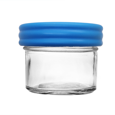 Mini 4oz 120ml Storage Glass Jar Honey Jar Wedding Candy Jar with Plastic Lid