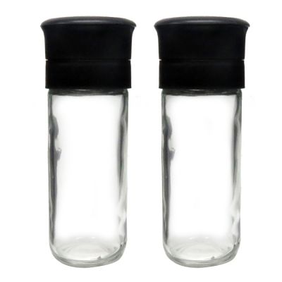 Wholesale Quality Salt and Pepper Grinder with Glass Spice Jar 