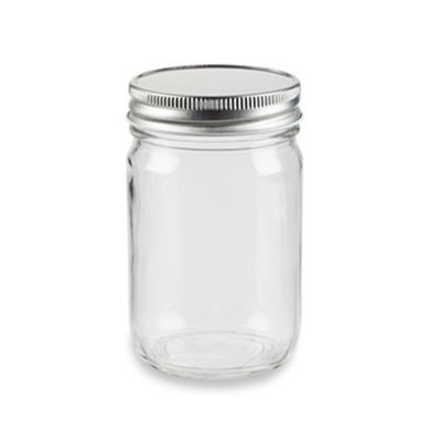 wholesale different sizes airtight good container clear glass mason jar 12oz 