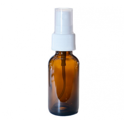 1oz 30ml Amber Essential Oil Glass Bottle with 20/400 Fine Mist Sprayer 