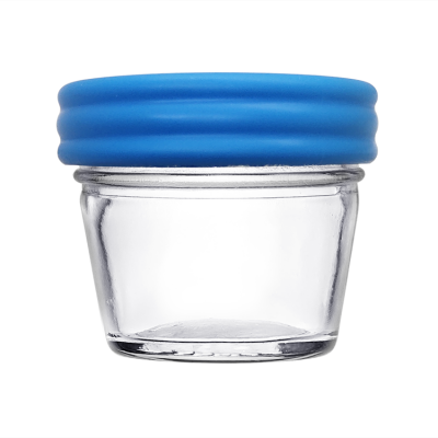 Empty Mini Jar 4oz 120ml Glass Mason Jar for Baby Food with Plastic Lid 