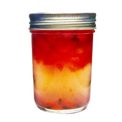 Multifunction 16oz 500ml Round Glass Mason Jar for Jam Honey Baby Food with Metal Lid 