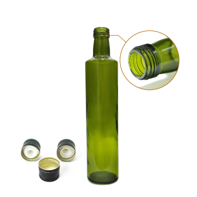 Stocked 500ml empty antique green olive oil bottle 