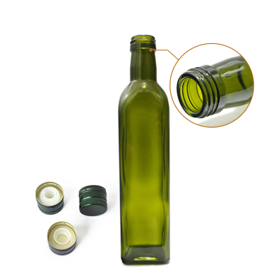 High white glass material 500ml olive oil bottle wholesale 