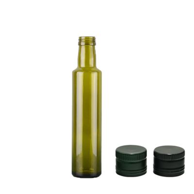 High quality 250ml round shape olive oil glass bottle 