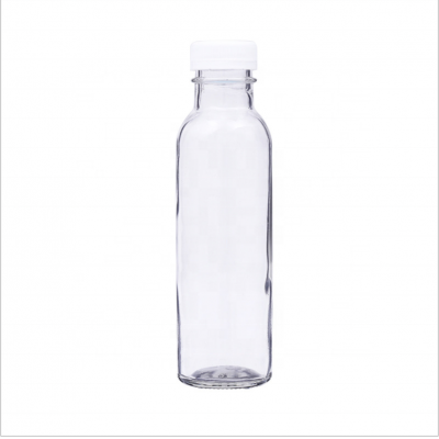 Custom Disposable Empty Seal Cold Pressing Orange Carbonated Beverage Glass Bottle 