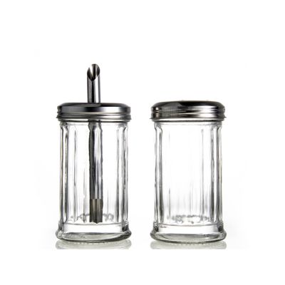 Glass Storage Glass Salt and Pepper Shakers/Herb and Spice Container Shaker Seasoning Bottle/Glass Spice Containers 