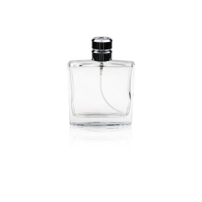 50ml 100ml Factory Supply Bespoke Spray Perfume Glass Bottle with Zamac Cap 