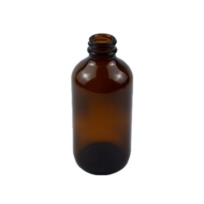8oz 250ml Amber Boston Round Essential Oil Glass Bottle 