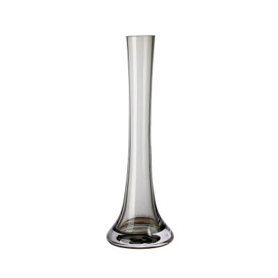 Modern Home Decor Smart Clear Tall Slim Single Flower Glass Vase 