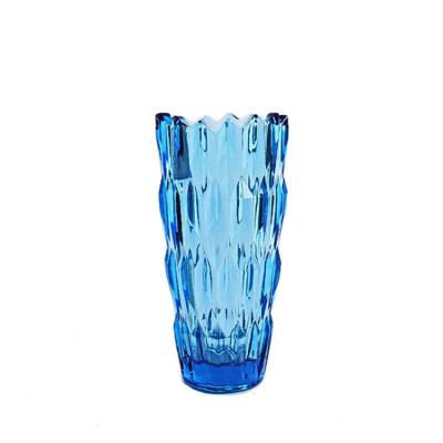Table Decoration Luxury Stained Crystal Glass Flower Vase 