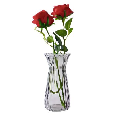 22 CM Custom Small Home Decoration Glas Flower Vase Wedding Centerpiece