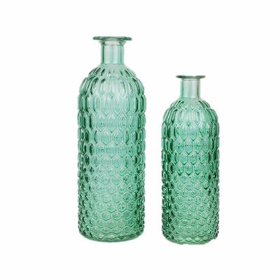 Nordic Vintage Style Glass Bottle glass bud vase 