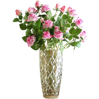 Best selling high quality lead free crystal glass vase for home decorations