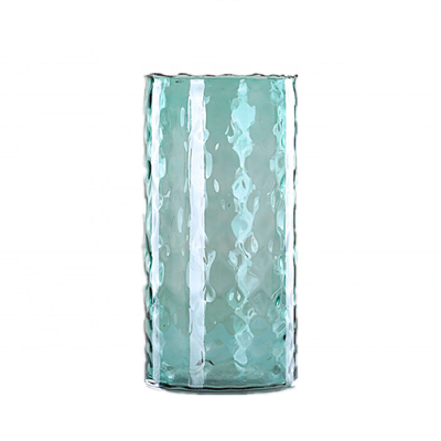 New Collection Blue Florists cylinder Glass Vases for Decoration 