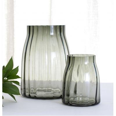 HOT SALE Nordic style transparent crystal glass vase beautiful glass vase 
