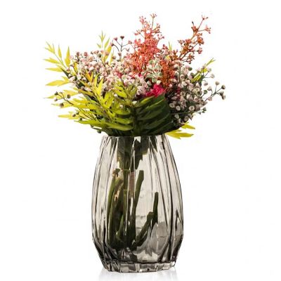 Nordic Minimalist Geometric Glass Vase Transparent Vase Flowers Tabletop Craft Decoration 