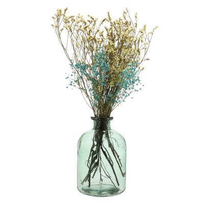 Factory Directly Sale Round Glass Bottle Flower Vase 