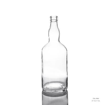 Classic Design Whisky Shape 900ml 950ml 1000ml Glass Bottle Whisky 