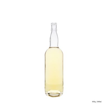 China Factory Price 100cl Clear Empty Whisky Glass Bottle 