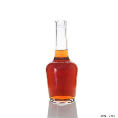Custom 350ml Crystal Long Neck Wine Liquor Glass Bottle 