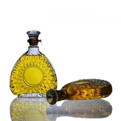 in stock 750ml XO Brandy Whiskey Glass Bottles with glass caps