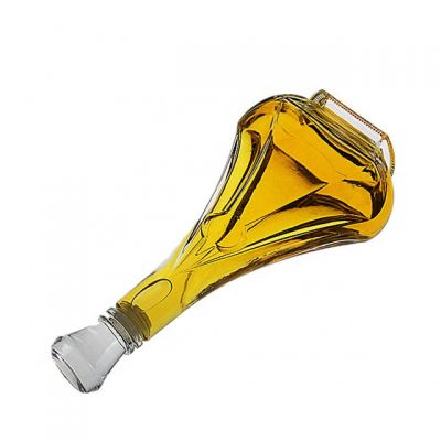 500ML glass bottle for tequila whisky XO with glass cap 