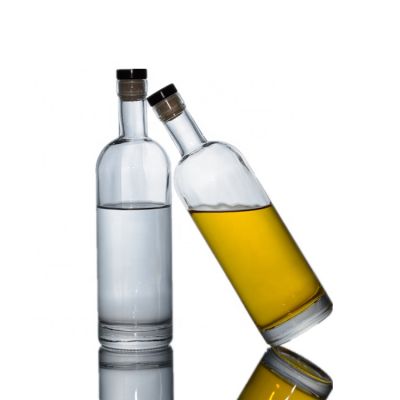 Stock high end 500ml Vodka whisky bottle glass 