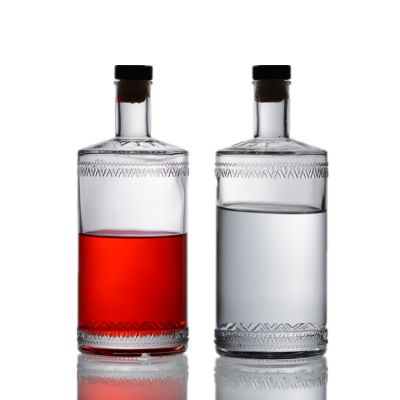 Factory Cheap price glass liquor bottle 750ml 1000ml Vodka Tequila Whisky Wine glass bottle 