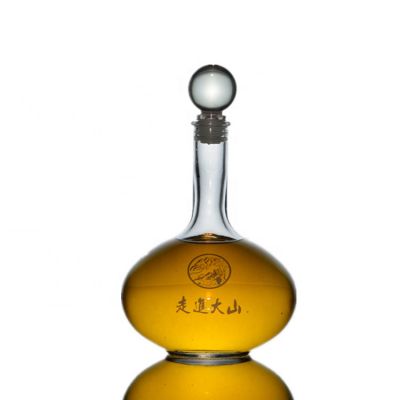 Clear Special Shape 500ml Liquor/spirits/vodka/whisky Wine Glass Bottle 