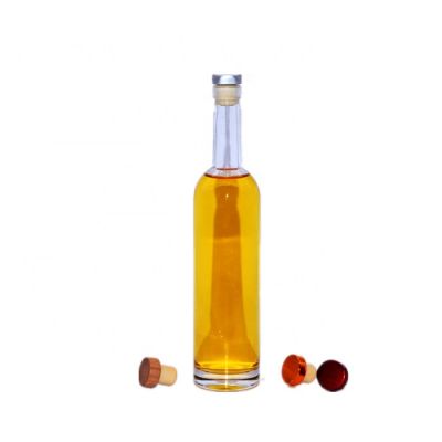500ml high quality tall glass bottle for whisky tequila 