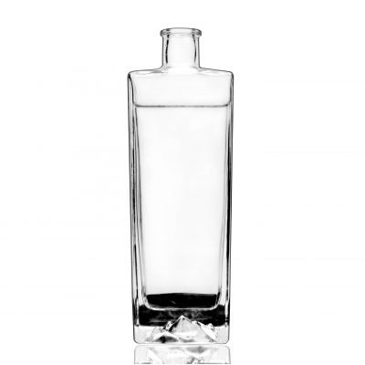 500ml customized design glass spirits bottle 