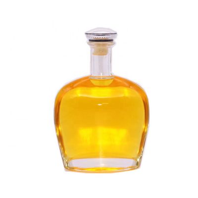 Factory Cheap price apple shape glass liquor bottle 700ml Vodka Tequila Brandy Whisky glass bottle 