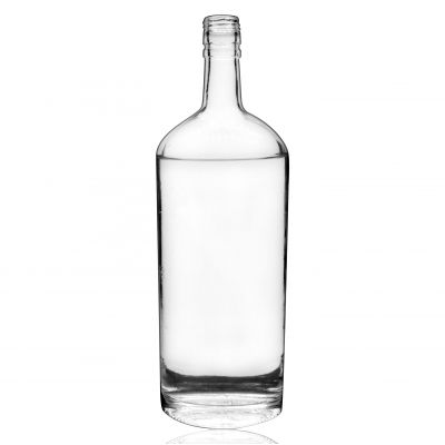 1000ml 1L round Vodka Wine Glass Bottle 