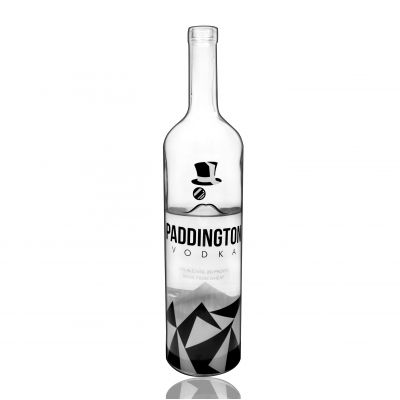 Custom Design Cork 1000ml Luxury Crystal 1000ml Rum Glass Bottles for Liquor