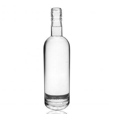 China Wholesale Best Design Screw Lid Clear Whiskey 500 ml Glass Bottle With Cap 