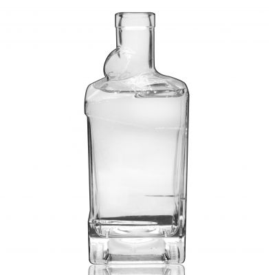 Empty cork sealed 700ml vodka glass bottle brand your own logo