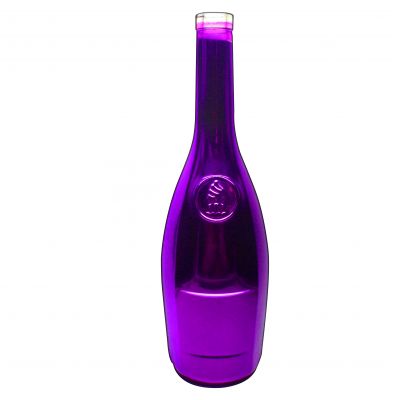 High-quality food grade irregular spray round bottle 700ml 750ml cork