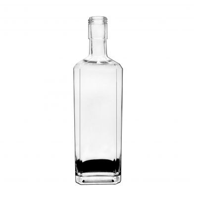 glass high quality crystal white glass 375ml whisky liquor bottle beverage bottle 
