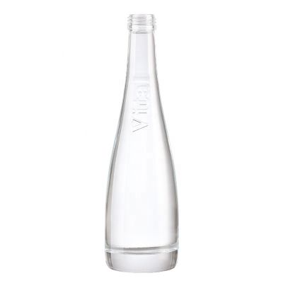 Wholesale Fashion Bulk Empty hot stamping 500ml juice beverage glass bottle 