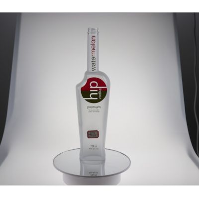 Custom any shape Frosted design vodka bottle manufacturer glass bottles 750ml with corks 