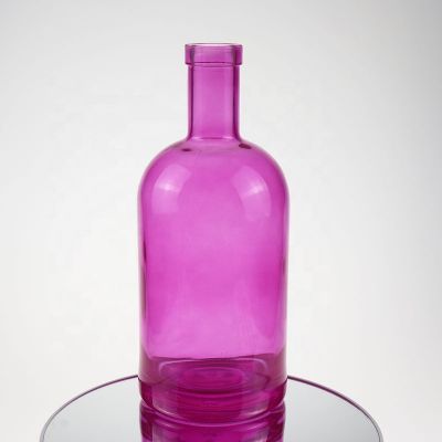 green orange pink spray glass spirits bottle for vodka whisky gin rum 