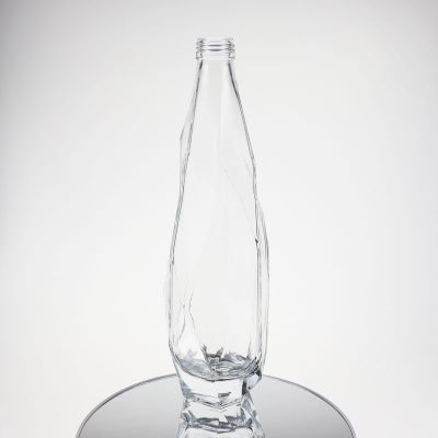 500ml diamond glass clear bottle for vodka whiskey gin tequila 