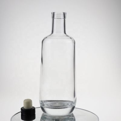 Superior frosted 700ml round glass gin bottle manufacturer 