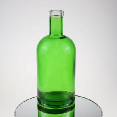 70cl 75cl 1 liter green colored glass vodka whisky bottle China supplier 