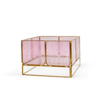 Luxury candle holder Decorative glass candle holder for wedding, glass candle holder 